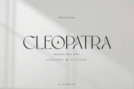 Cleopatra Font preview
